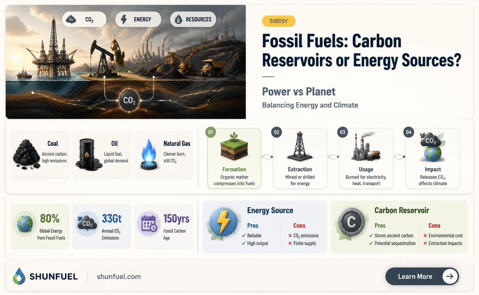 are fossil fuels carbon reservoirs