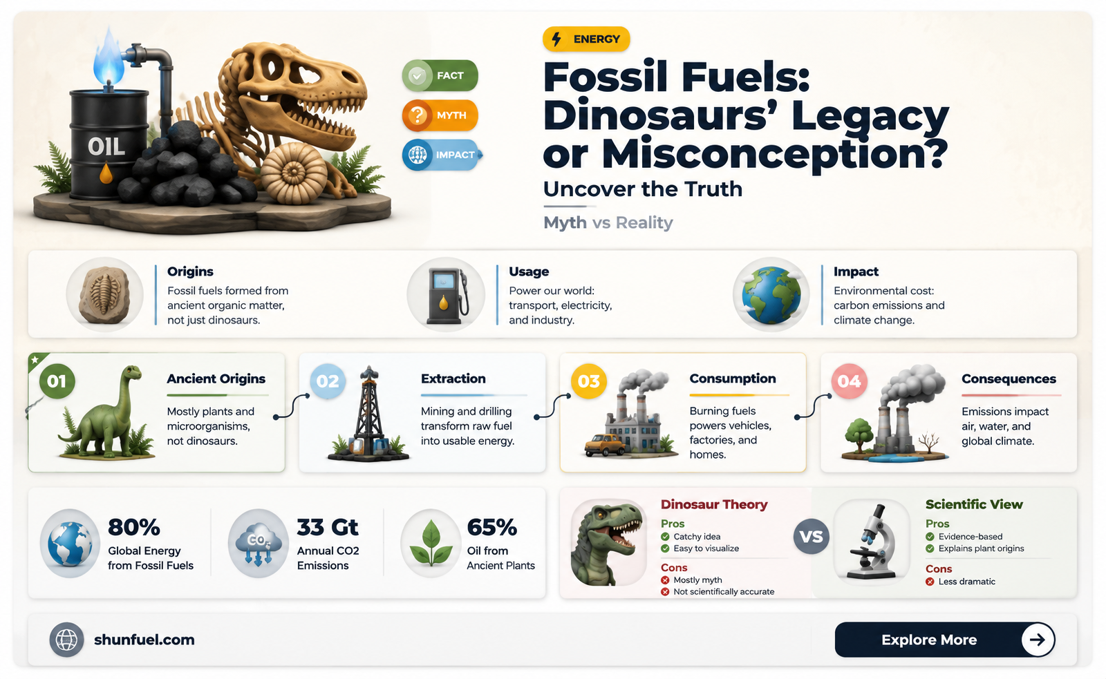 are dinosaurs considered fossil fuel