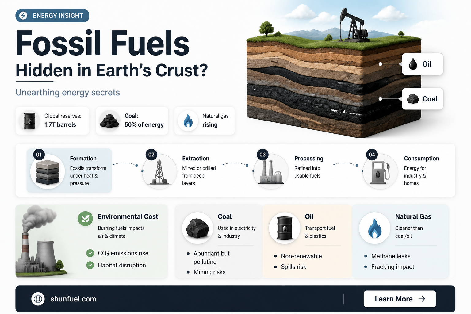 are fossil fuels in the crust
