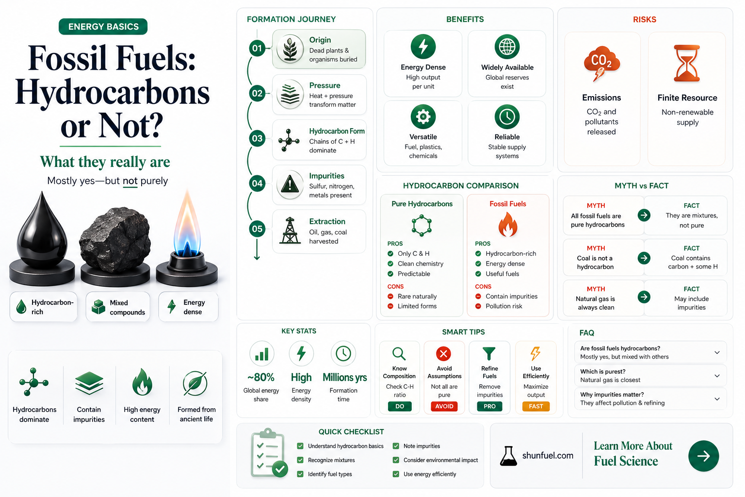 are all fossil fuels hydrocarbons