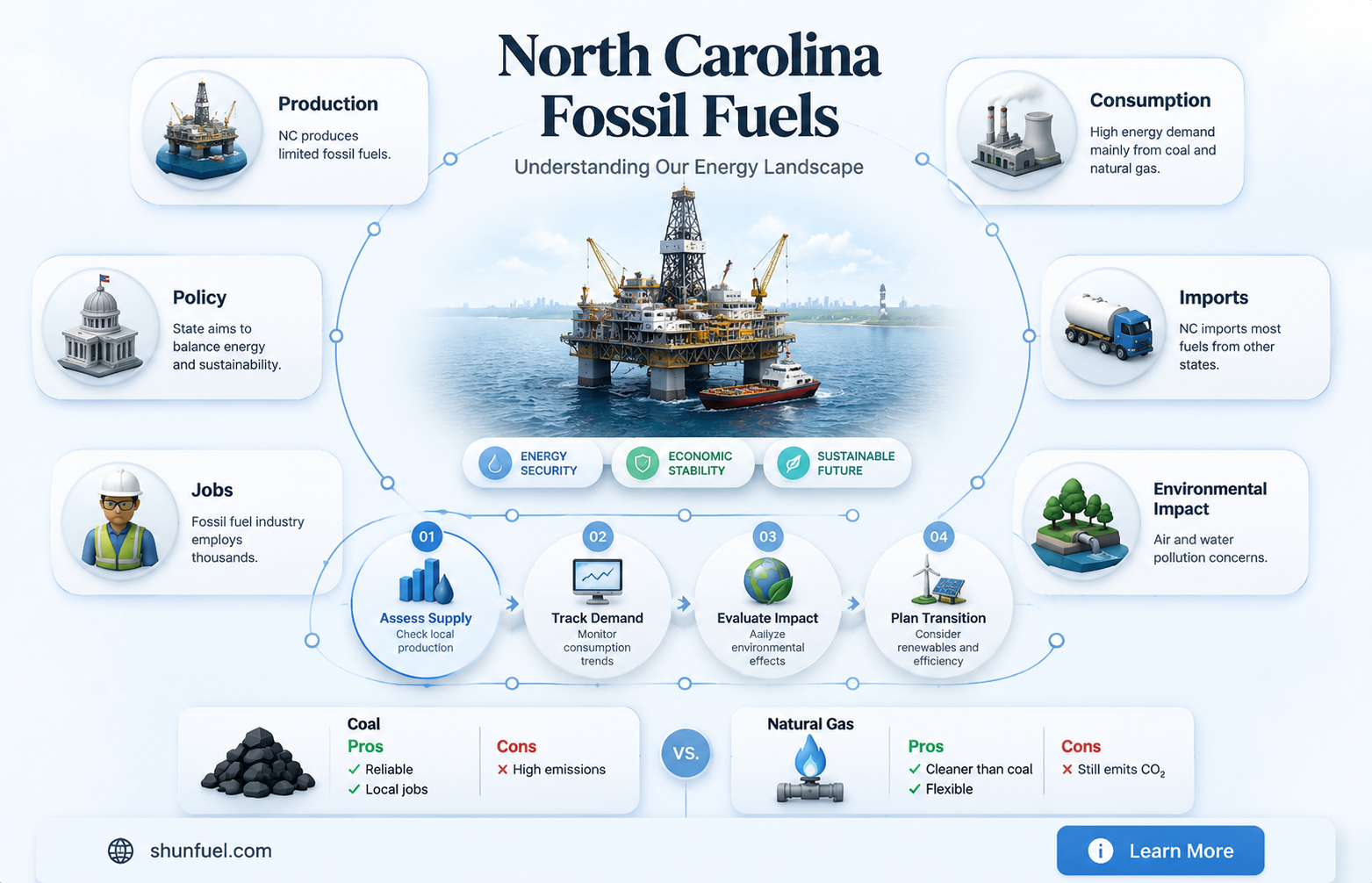 are fossil fuels used in north carolina