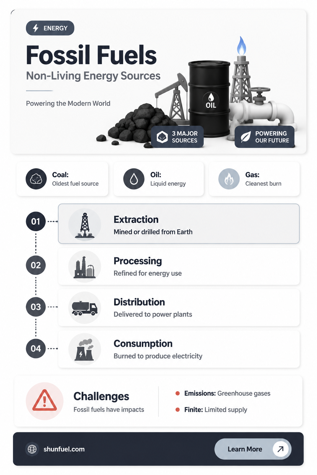 are fossil fuels non living