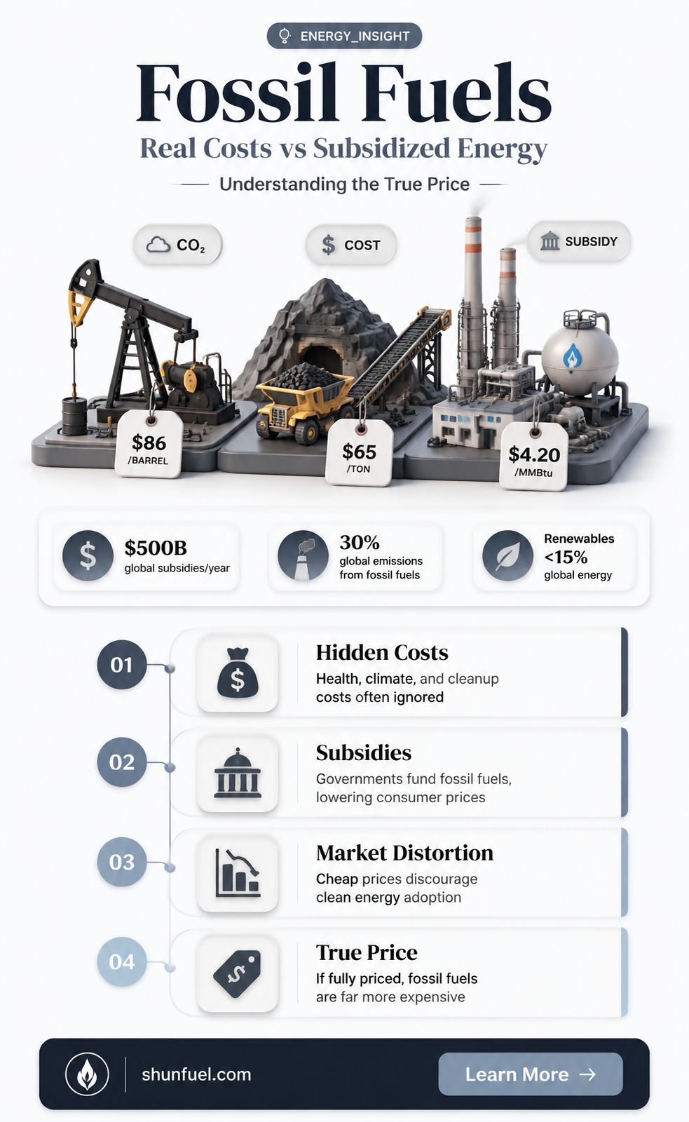 are fossil fuels really cheaper or just subsidized