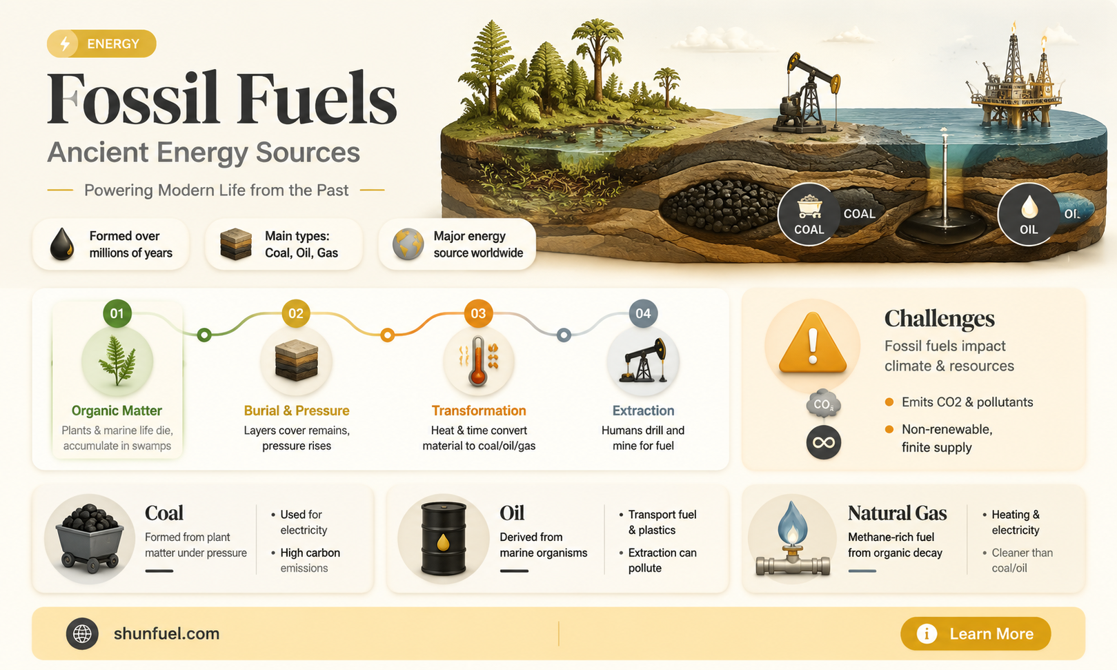 are fossil fuels made from fossils