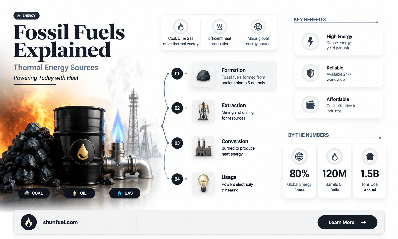are fossil fuels thermal energy
