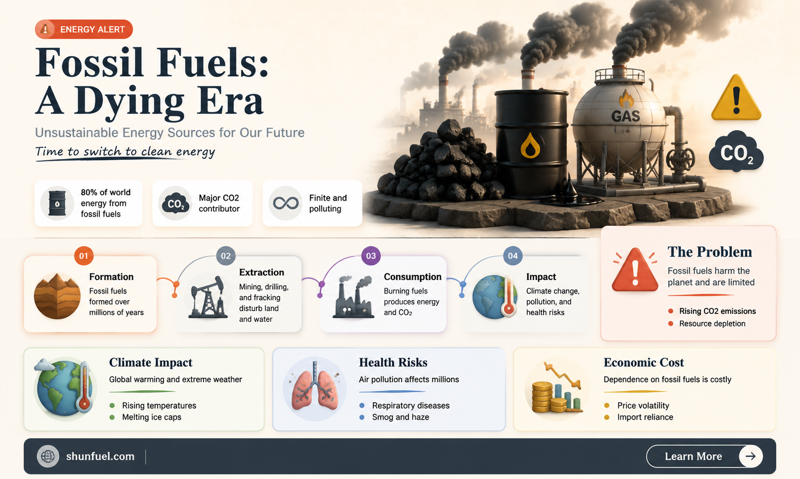 are fossil fuels unsustainable