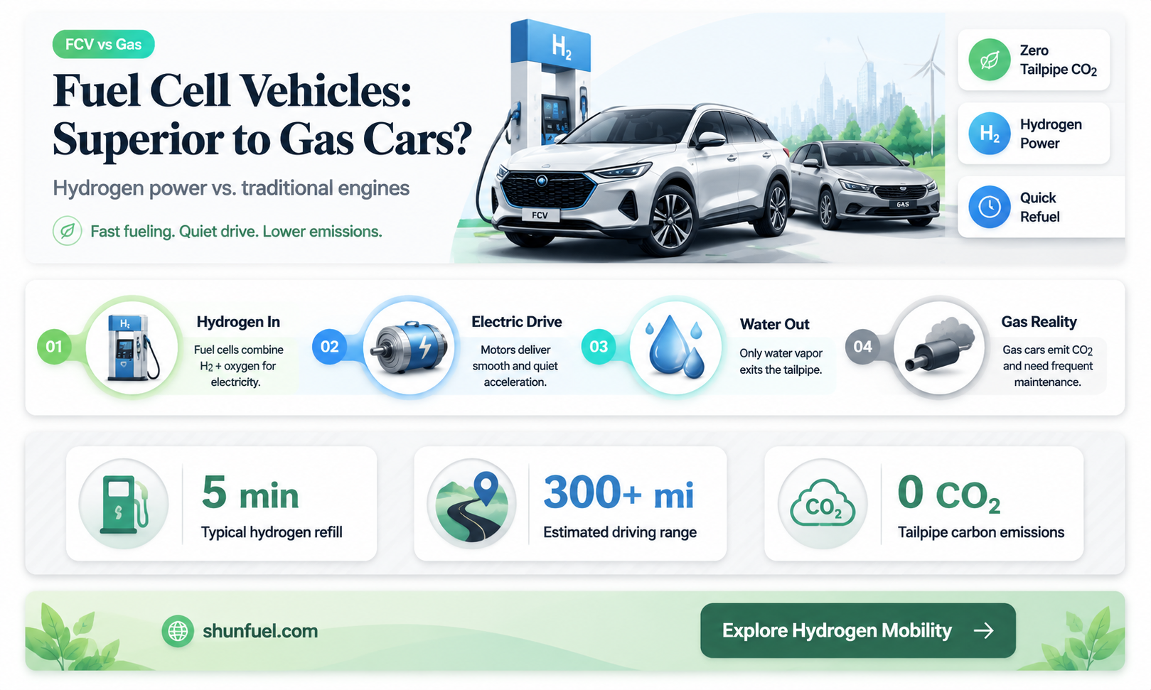 are fuel cell vehicle better than gas cars