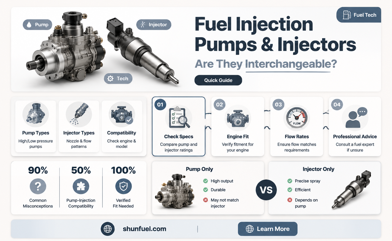 are fuel injection pumps same as fuel injectors