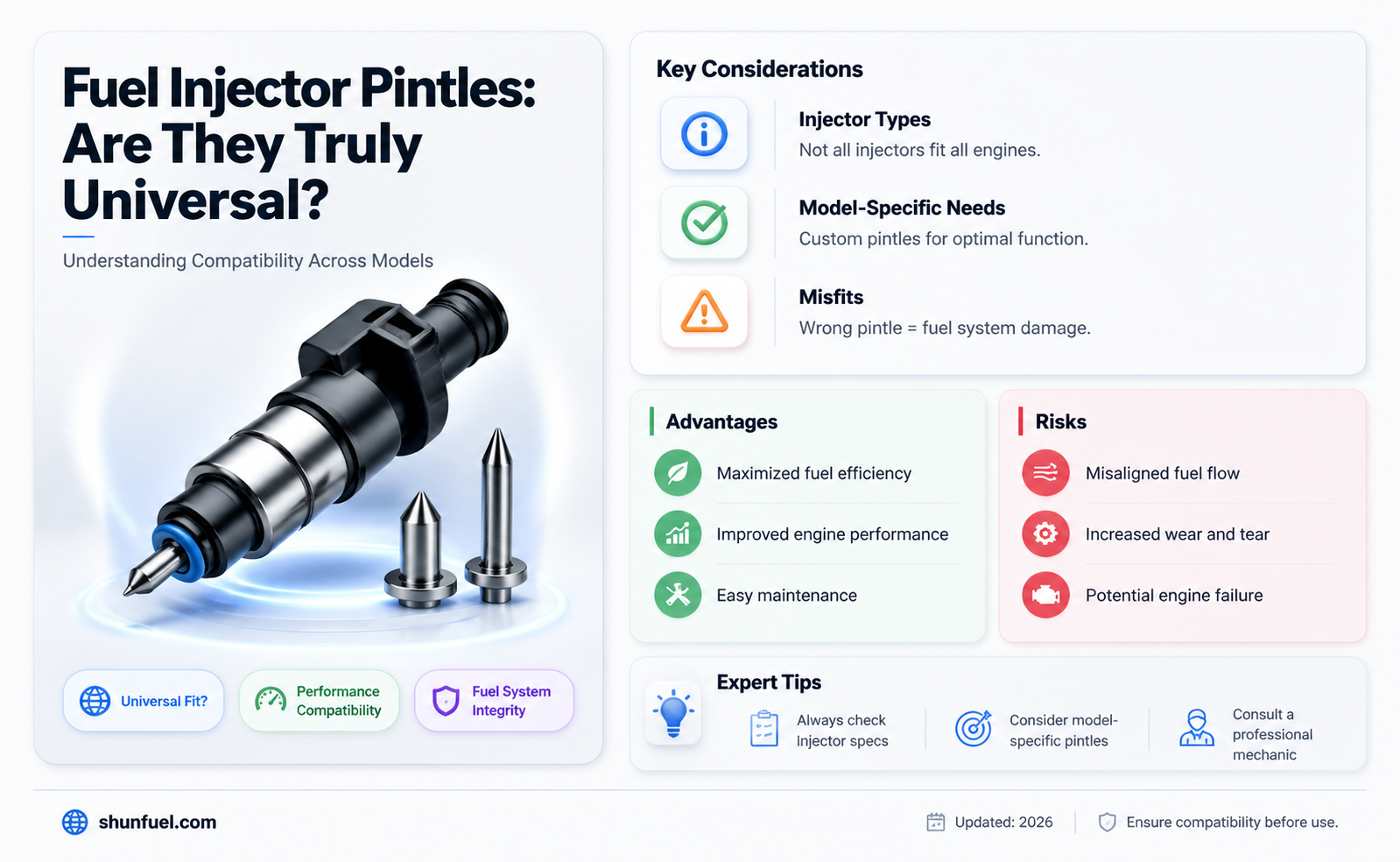 are all fuel injector pintles the same