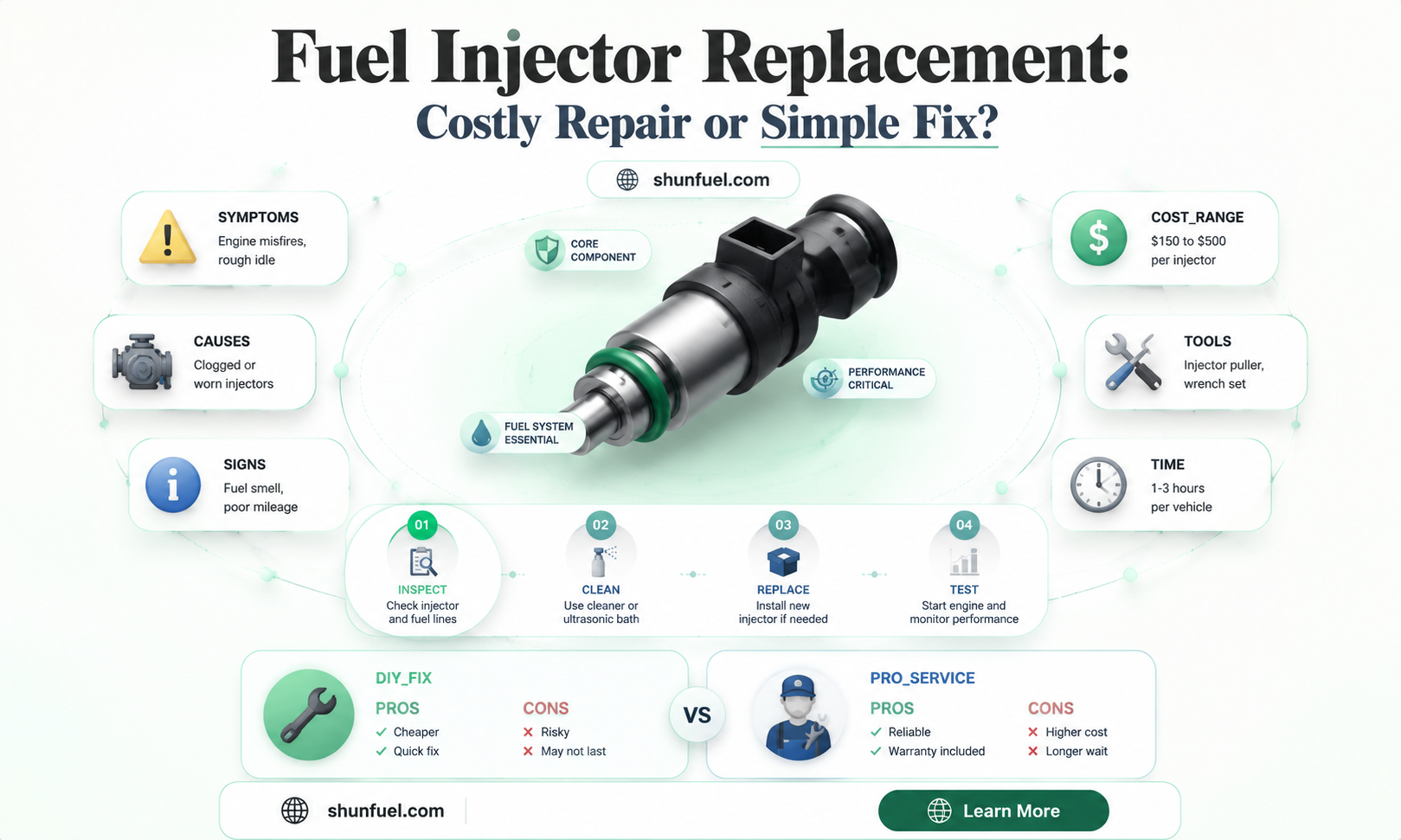 are fuel injectors expensive to replace
