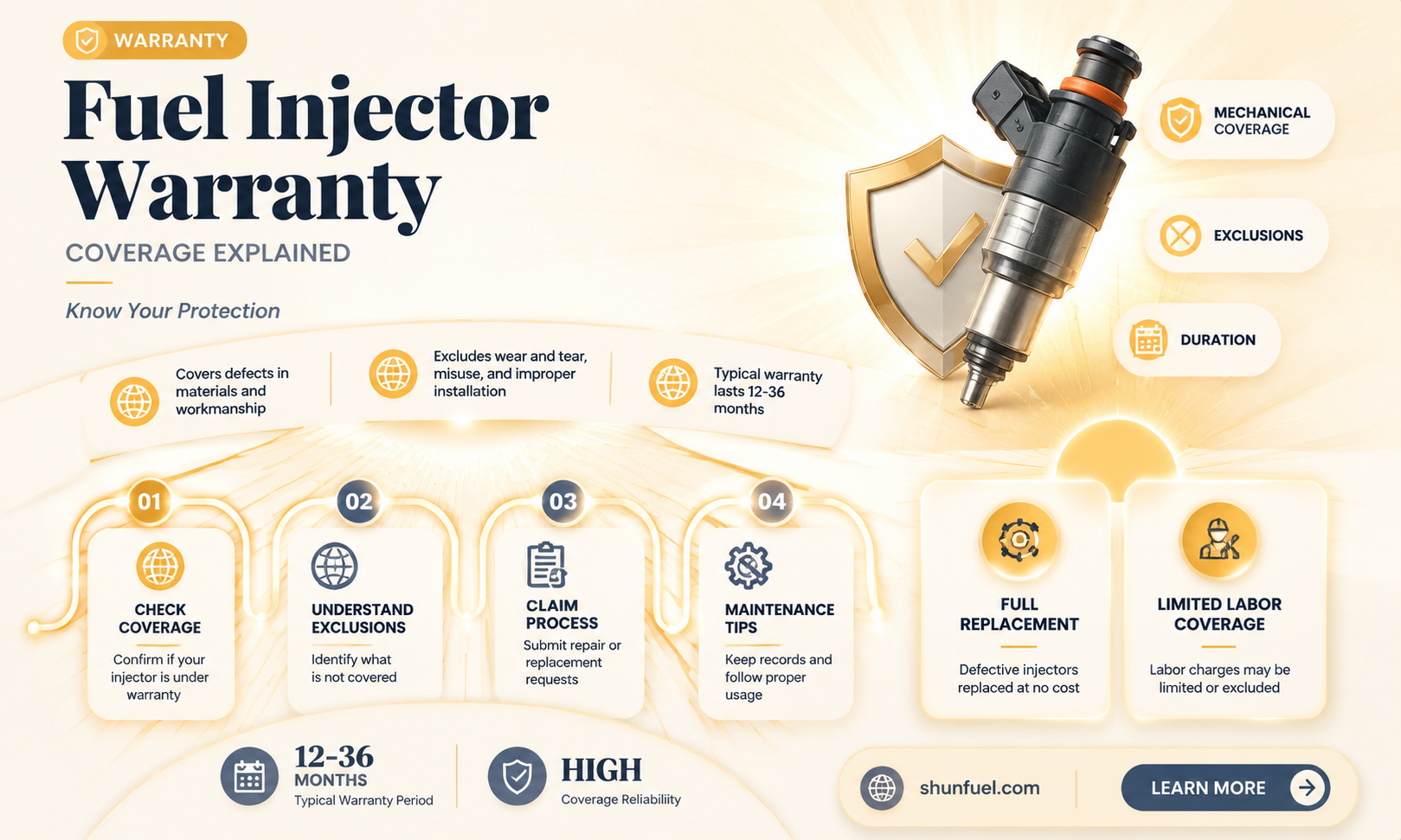 are fuel injectors covered under warranty