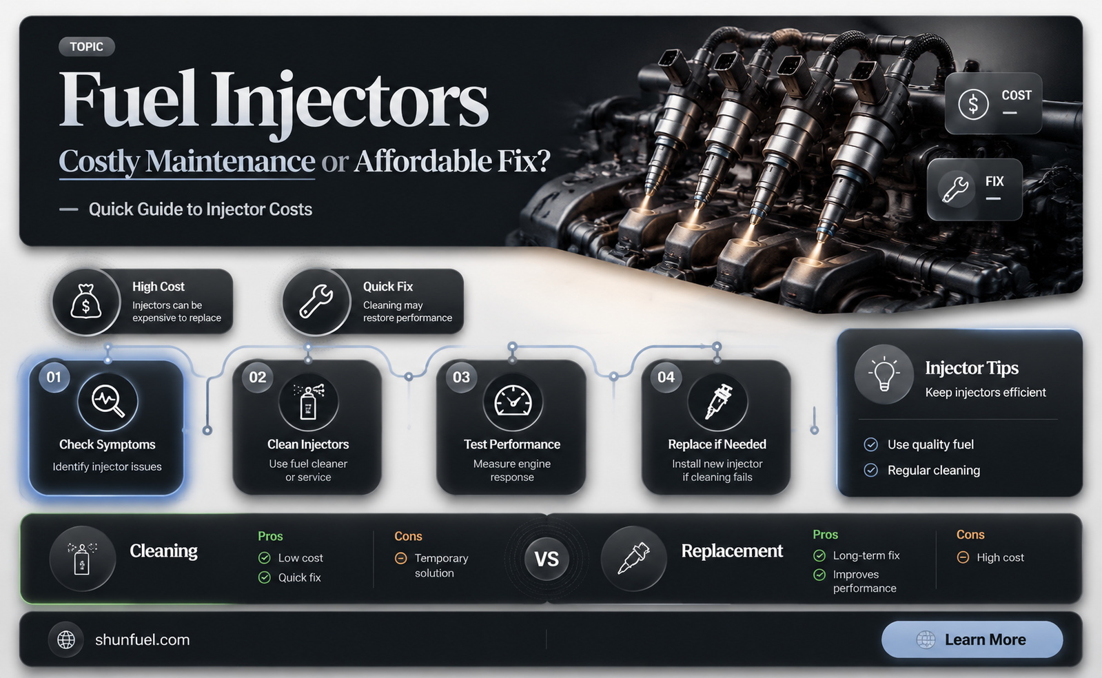 are fuel injectors expensice