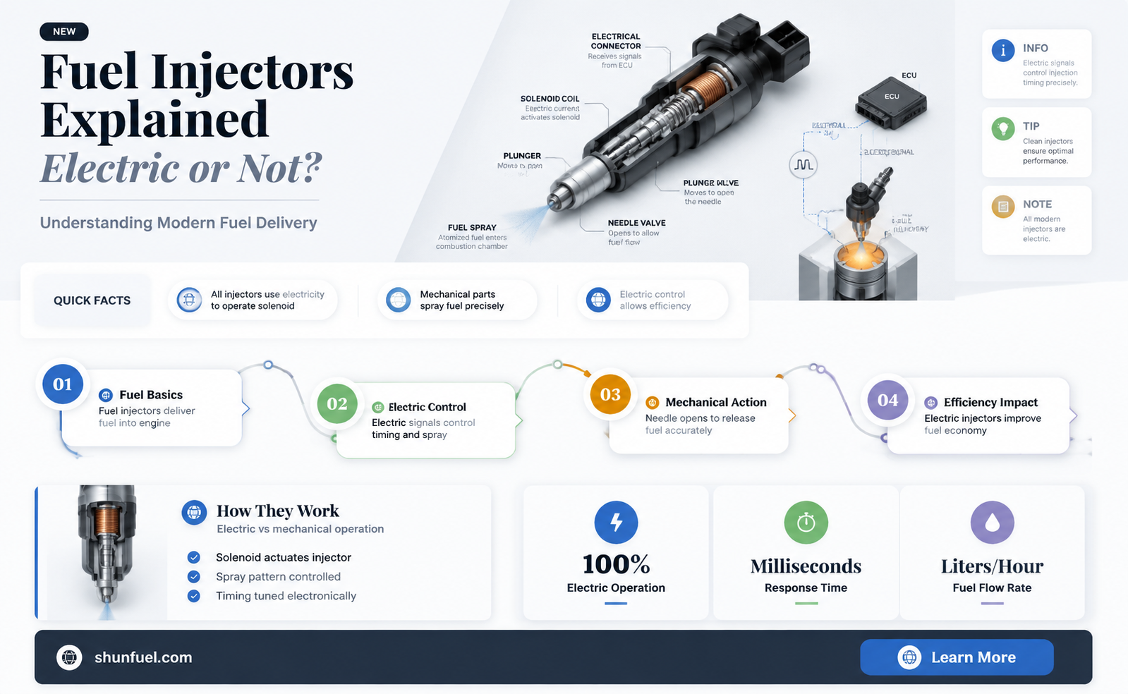 are fuel injectors electric