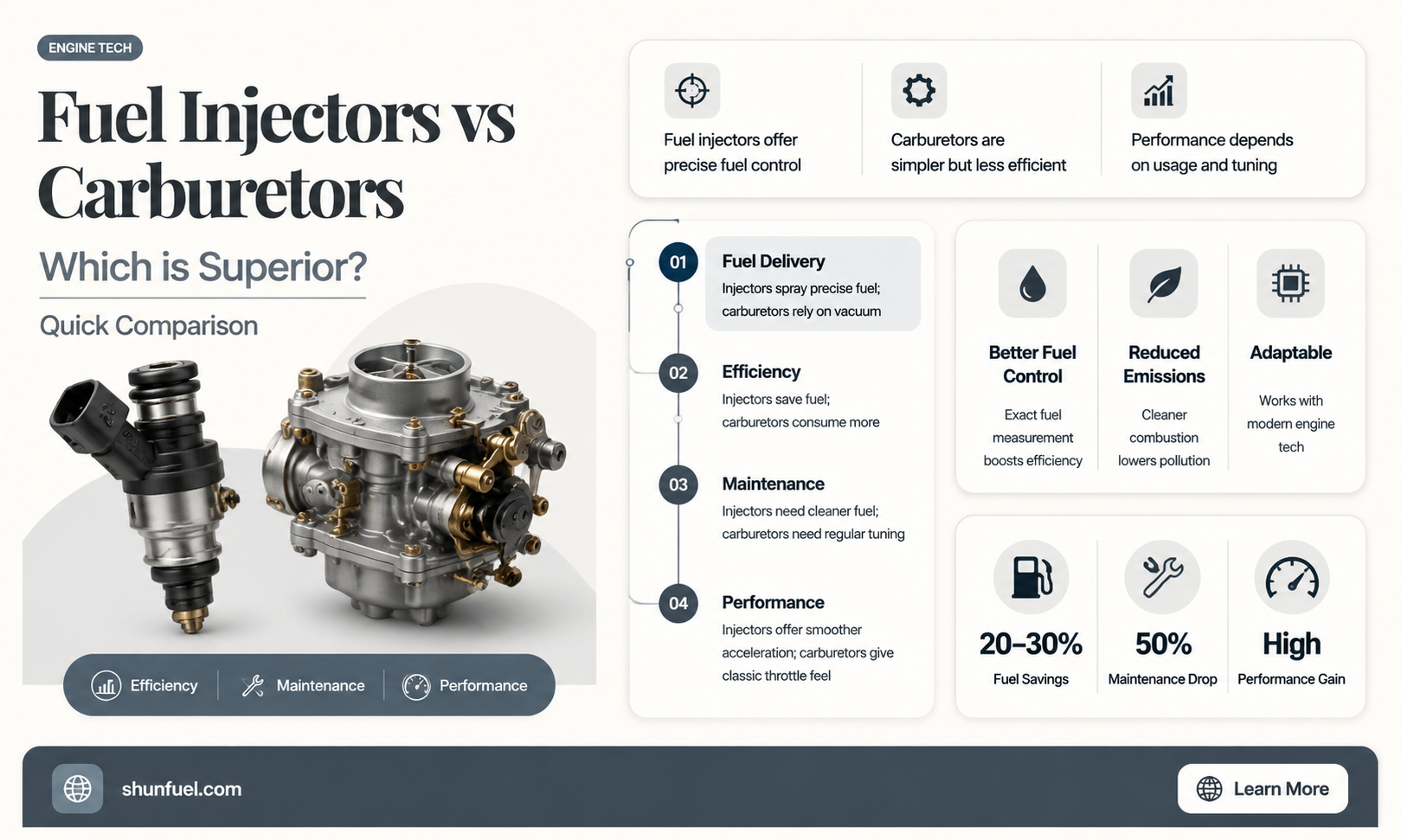 are fuel injectors better than carburetors