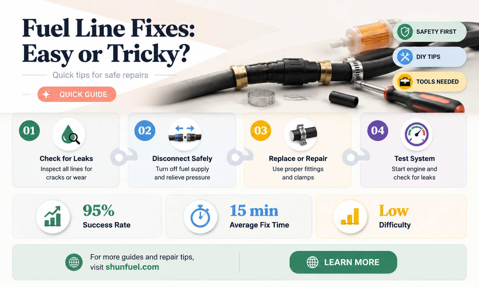 are fuel lines hard to fix