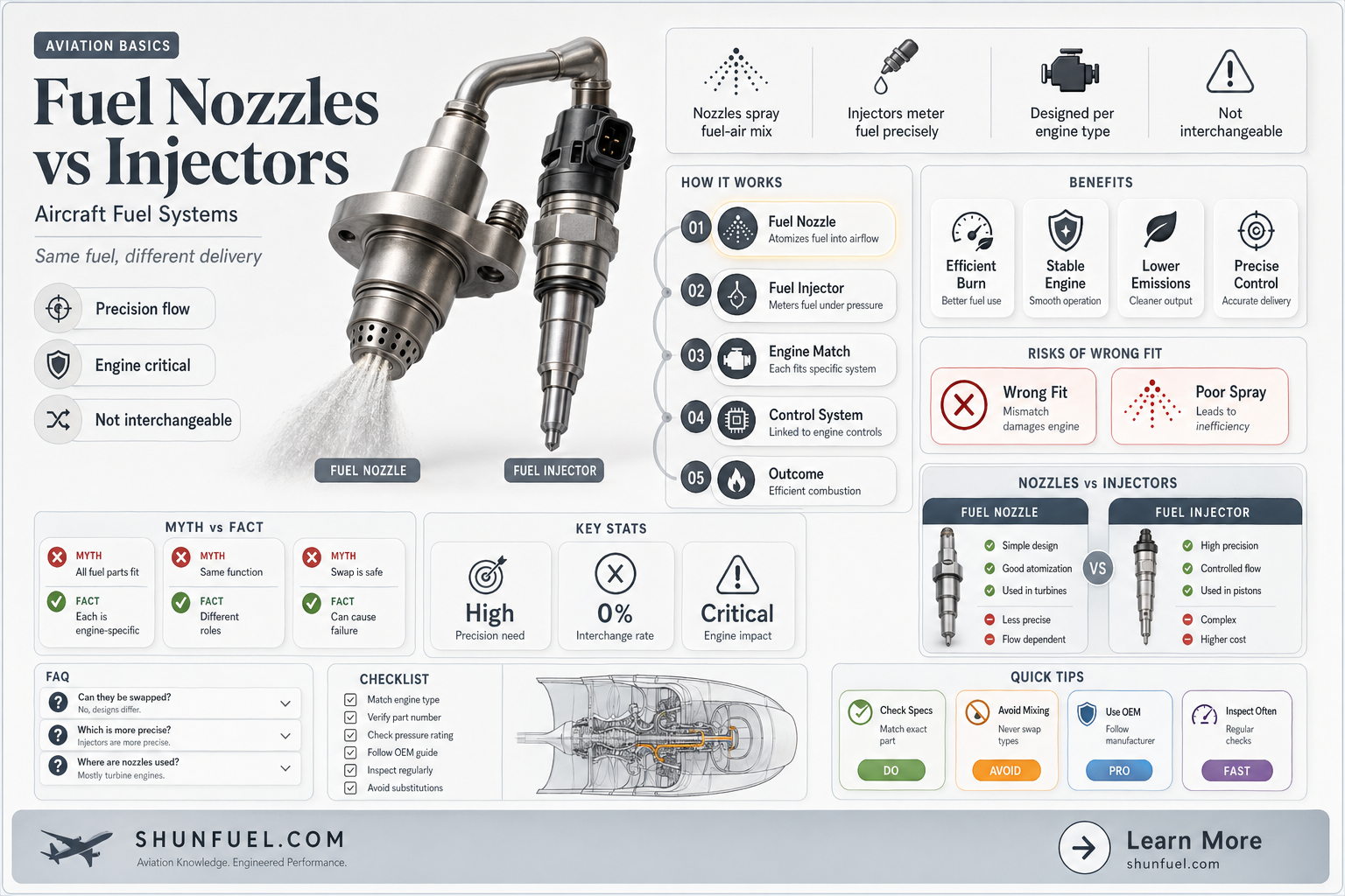 are airplane fuel nozzles the same as fuel injectors