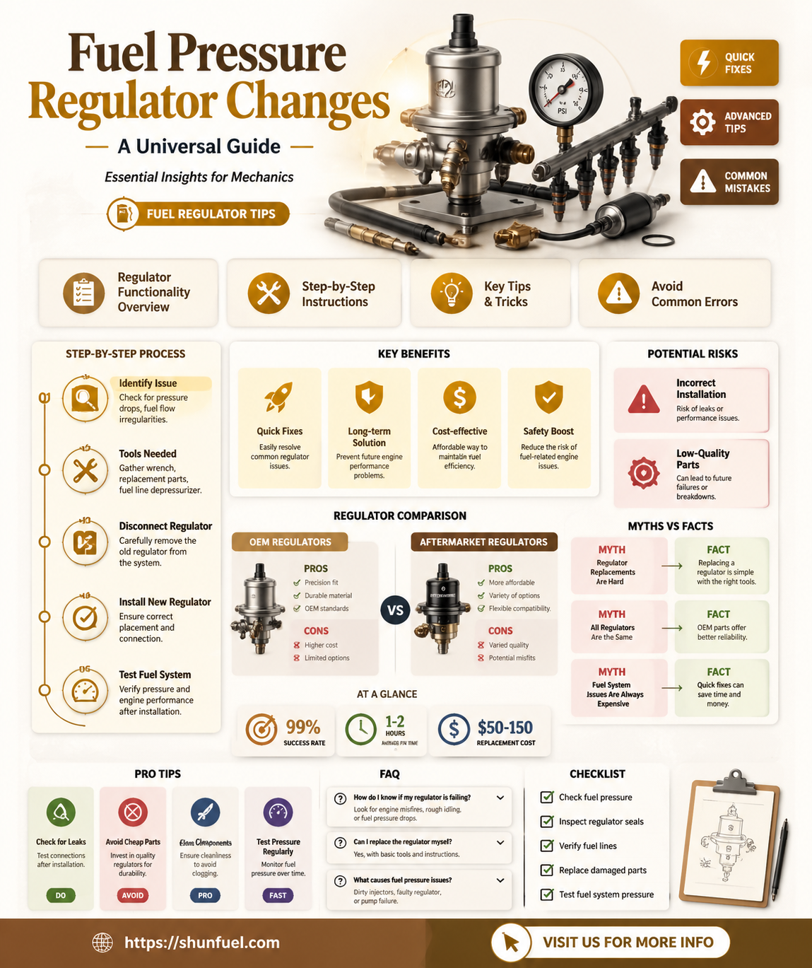 are all fuel pressure regulator changes the same