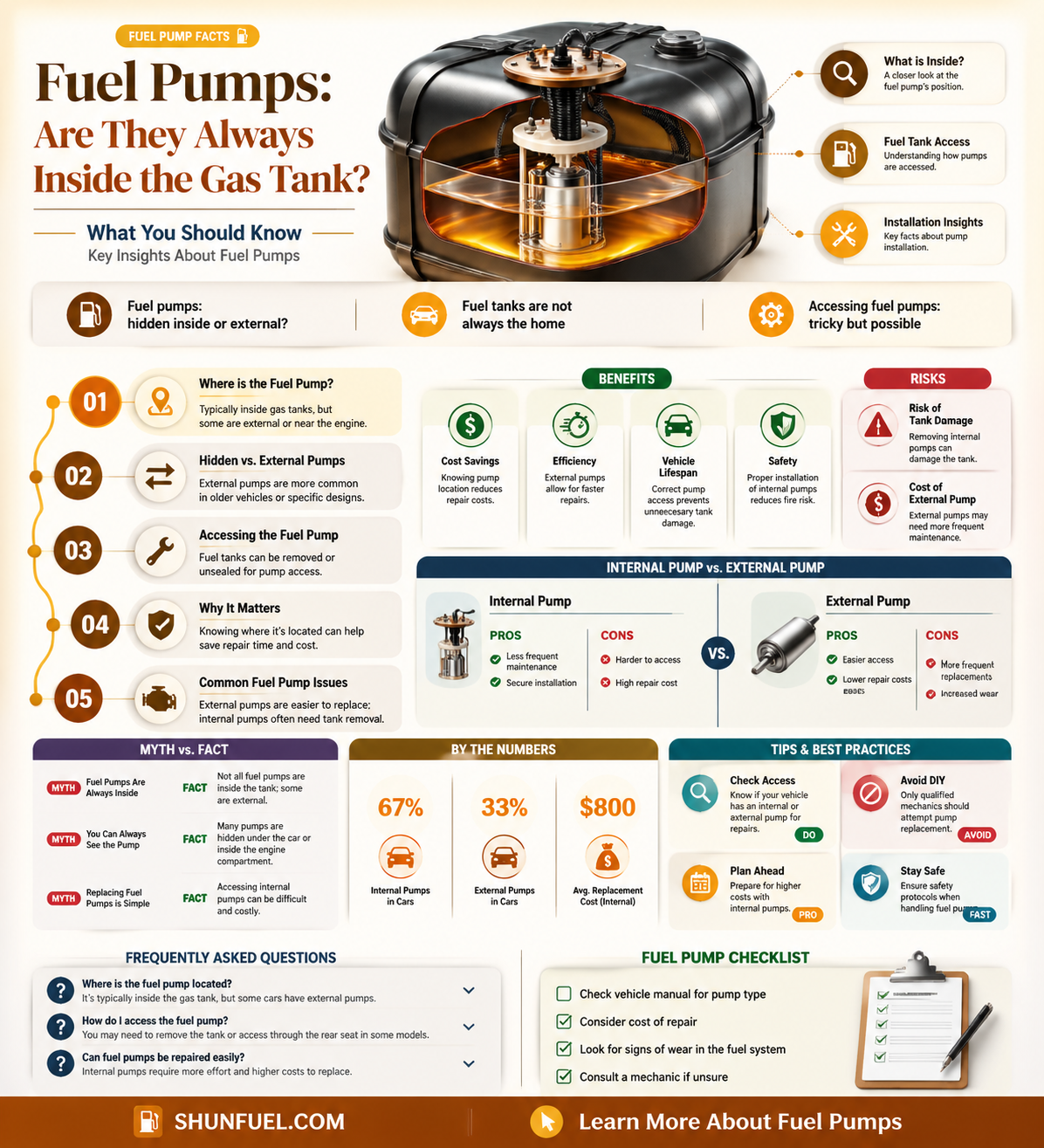 are all fuel pumps in the gas tank