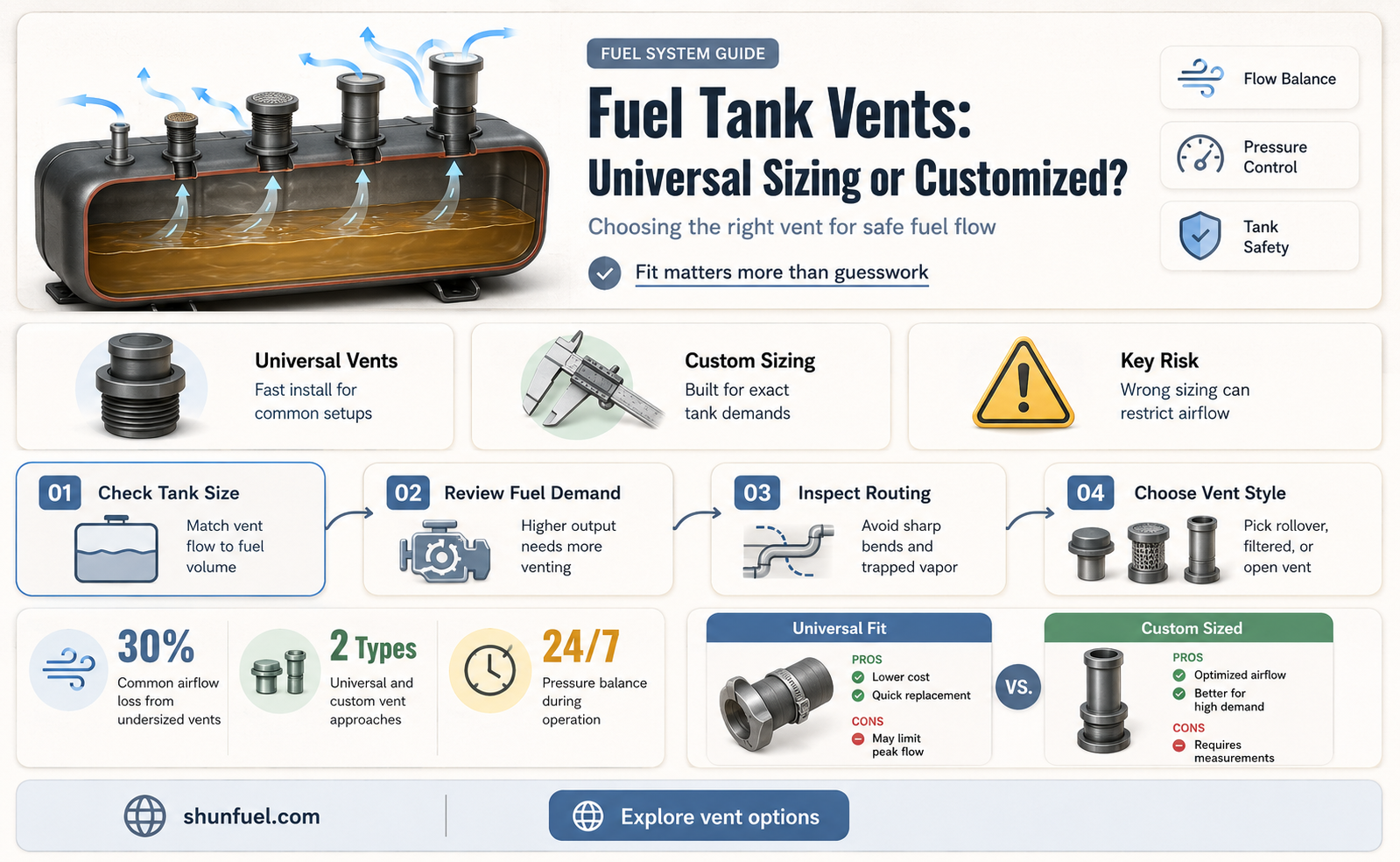 are fuel tank vents one size fits all