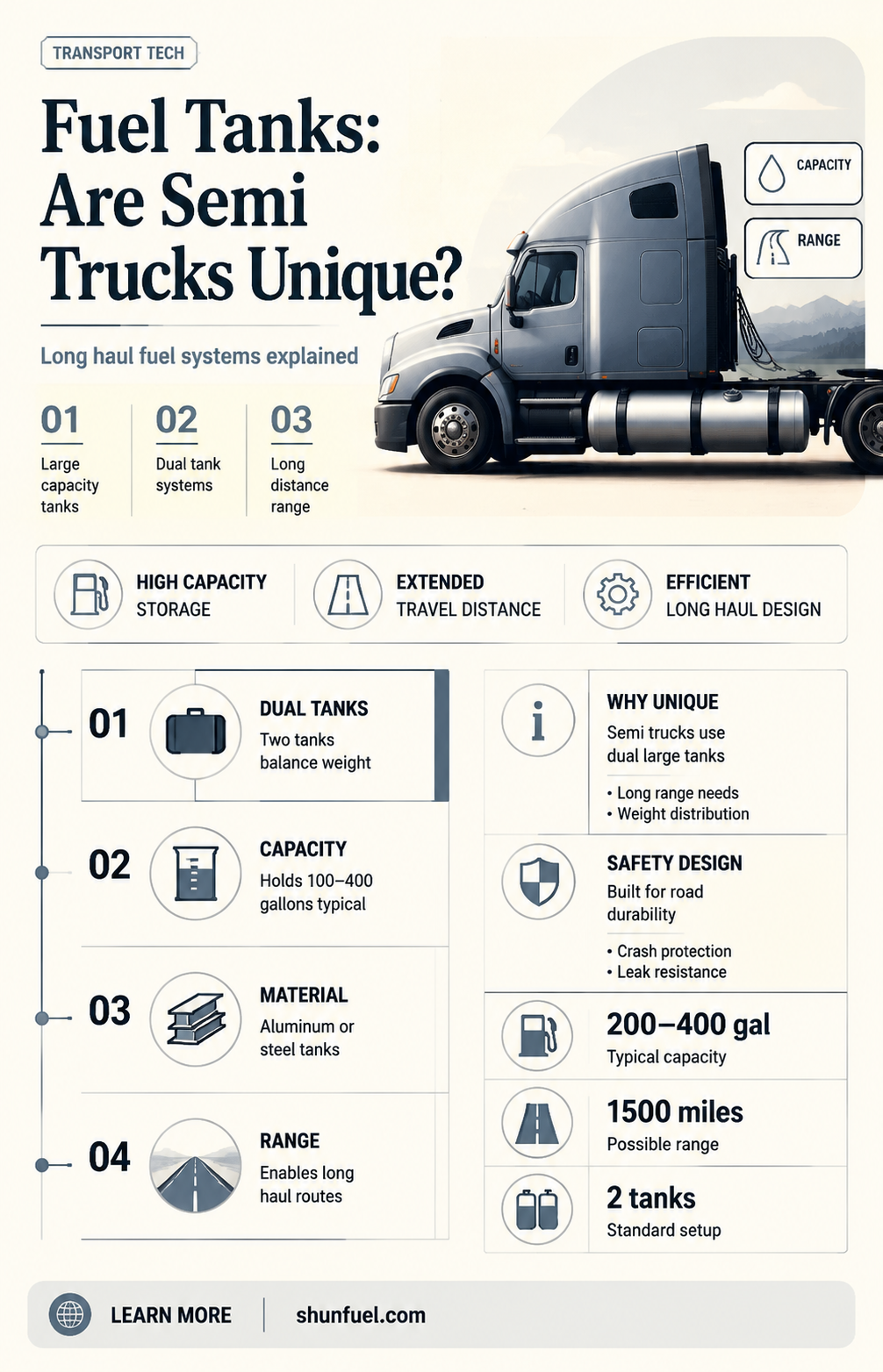 are semi fuel tanks truck specific