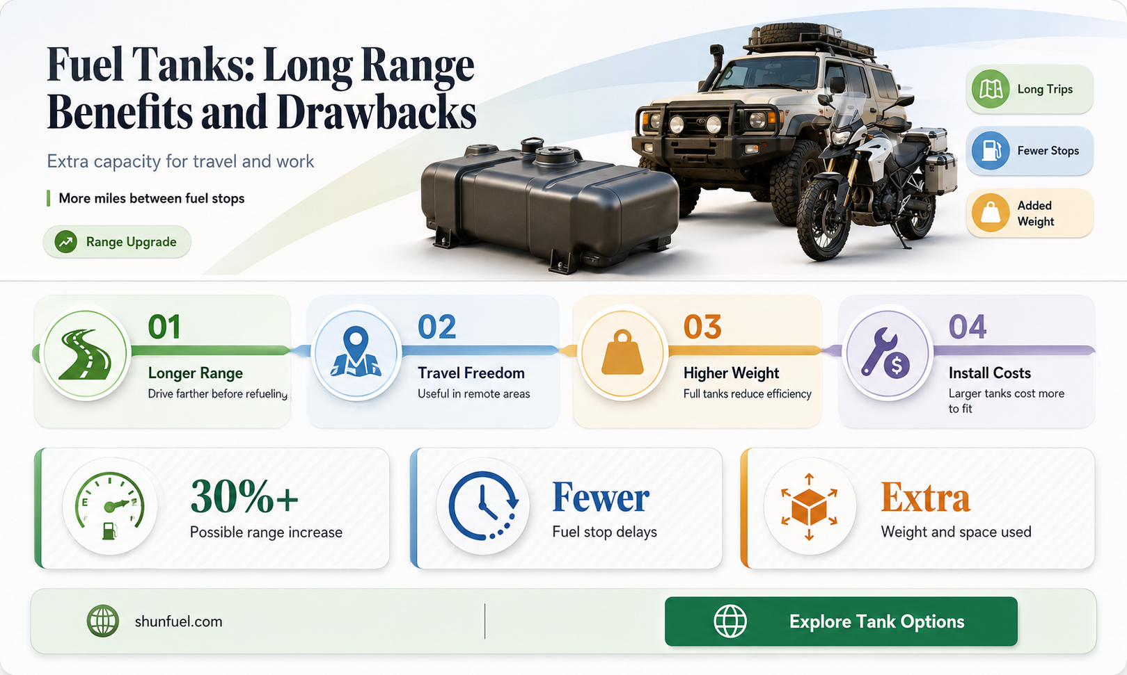 are long range fuel tank