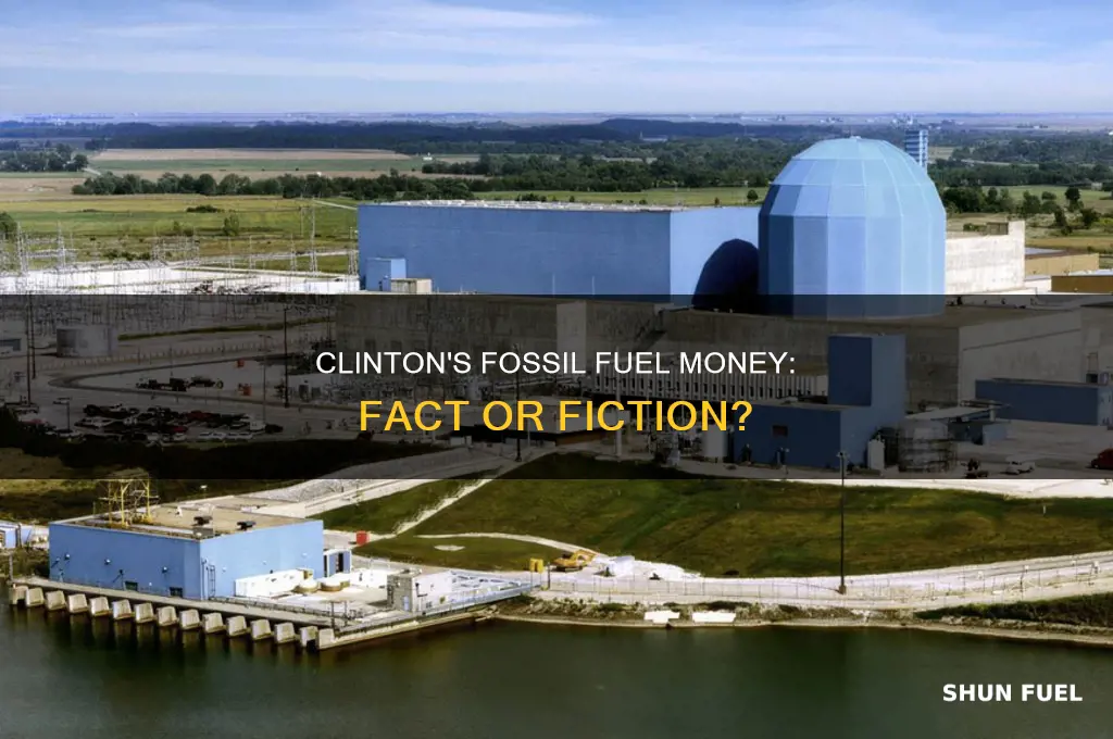 has hillary clinton received money from fossil fuel company