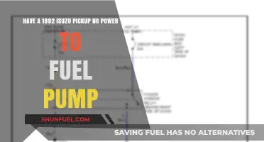 Troubleshooting 1992 Isuzu Pickup: No Power to Fuel Pump Solutions