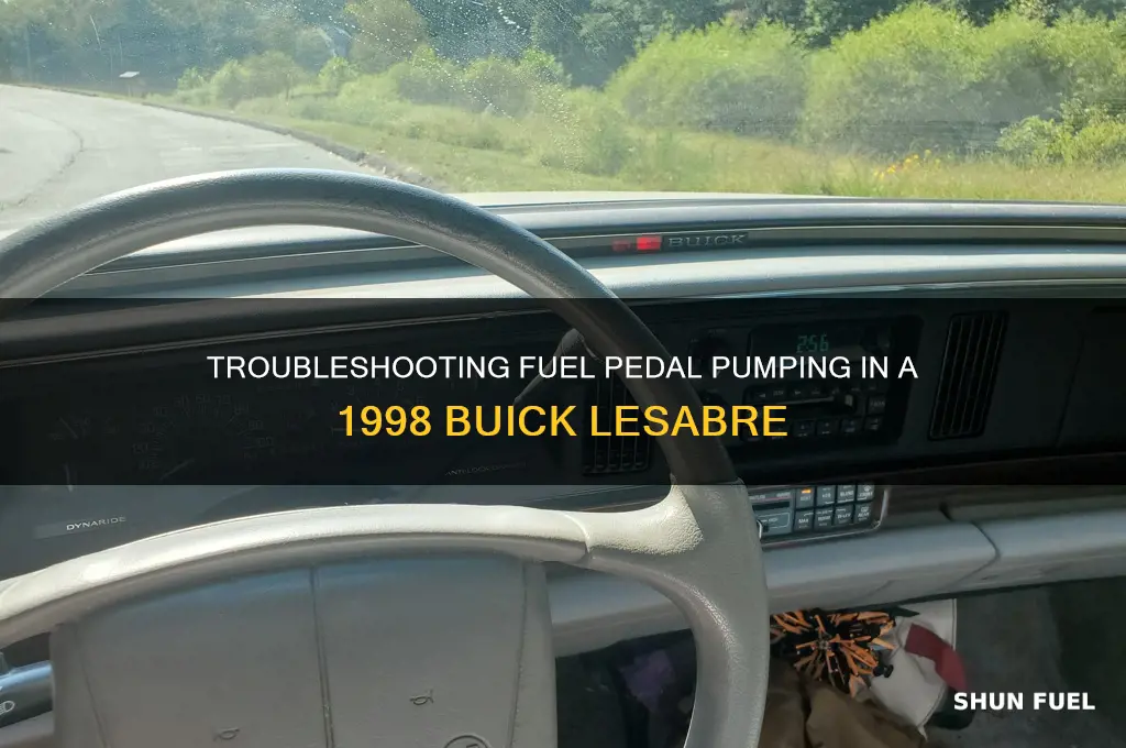 have to pump fuel pedal to start 1998 buick lesabre