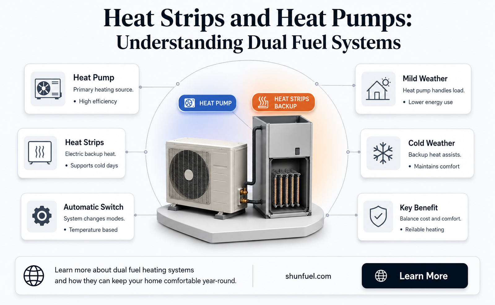 are heat strips plus heat pump considered dual fuel