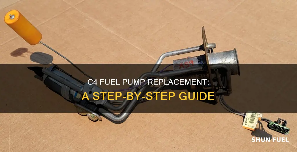 how a c4 fuel pump replacement