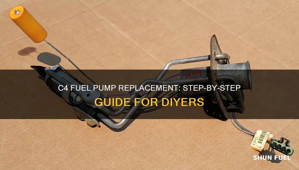 how a c4 fuel pump replacement