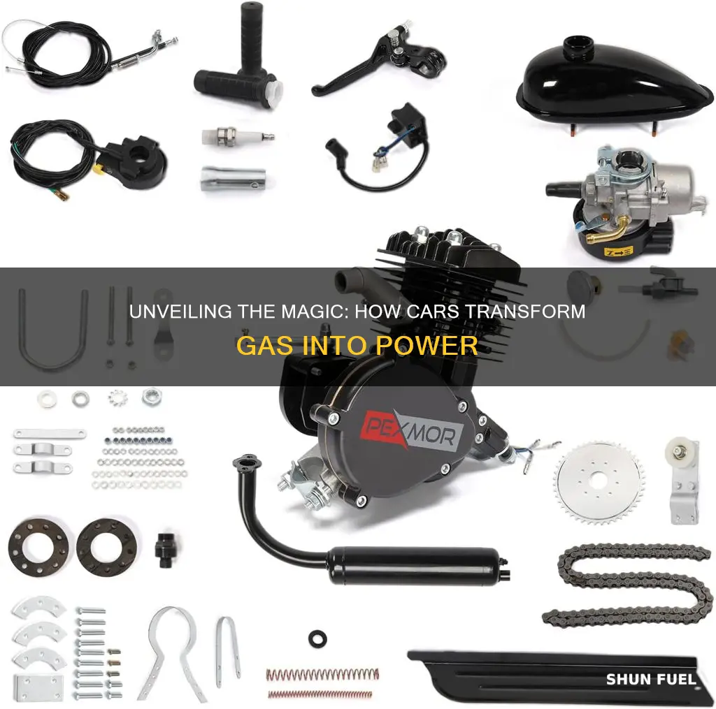 how a car converts gas into fuel