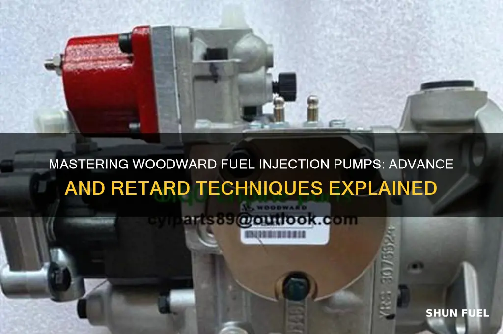 how advance or retard woodward fuel injection pumps