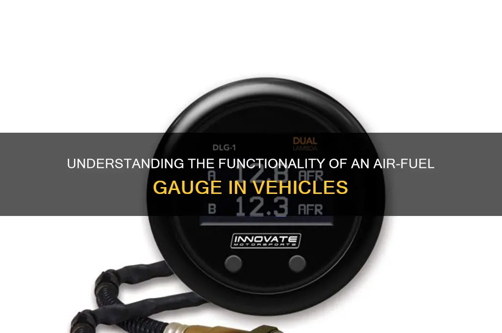 how air fuel gauge works