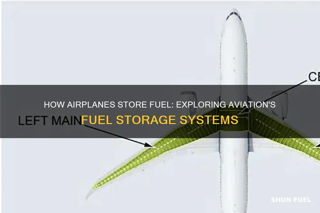 how airplane store fuel