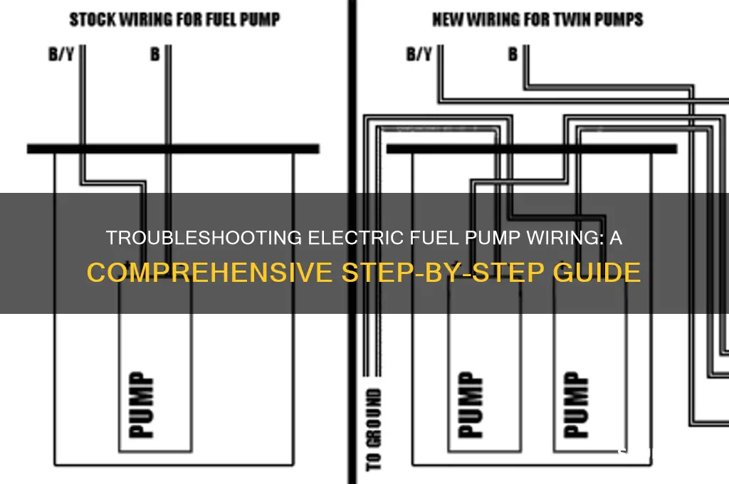 how an electric fuel pump wiring troubleshooting