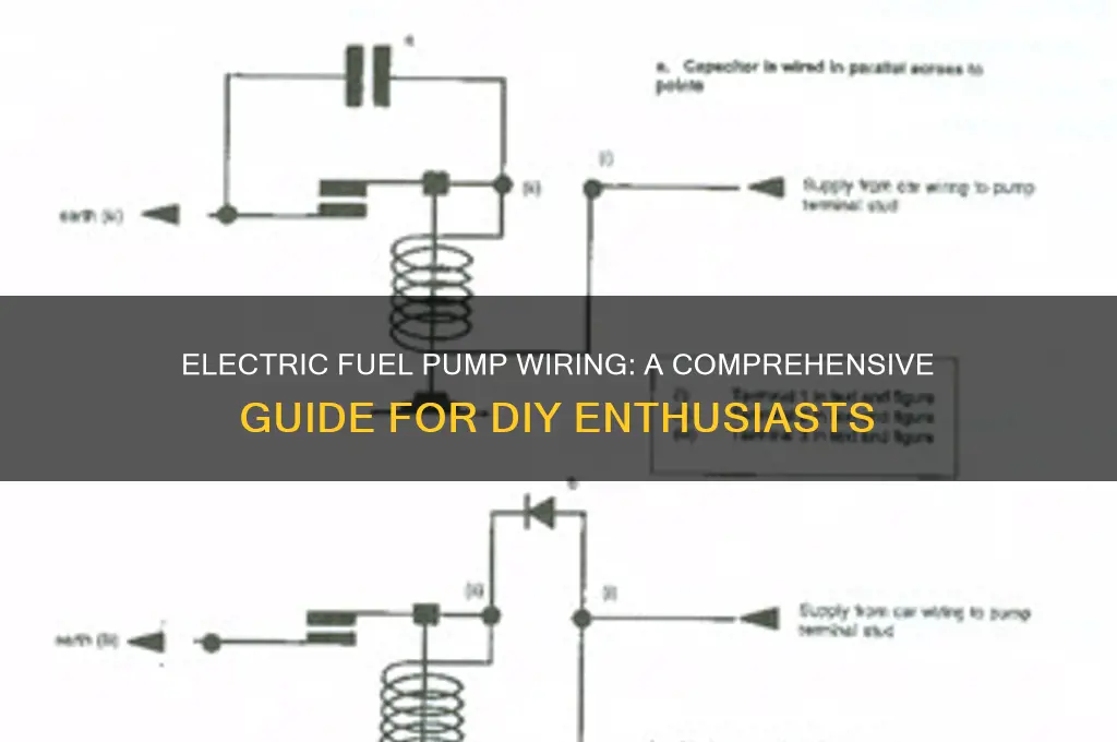how an electric fuel pump wiring