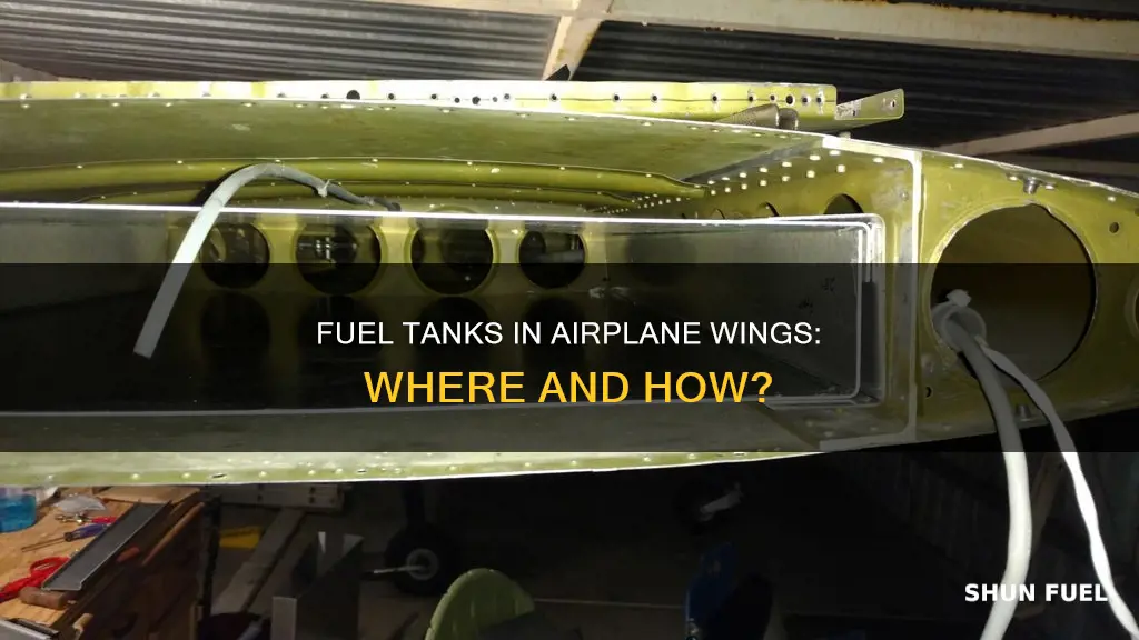 how and where are fuel tanks in airplane wings