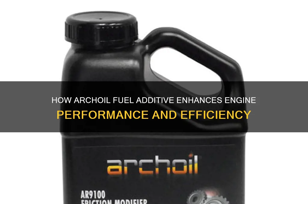 how archoil fuel additive help