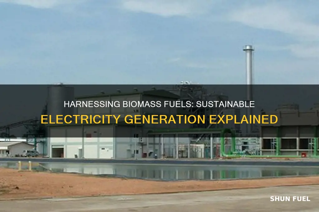 how are biomass fuels used to generate electricity