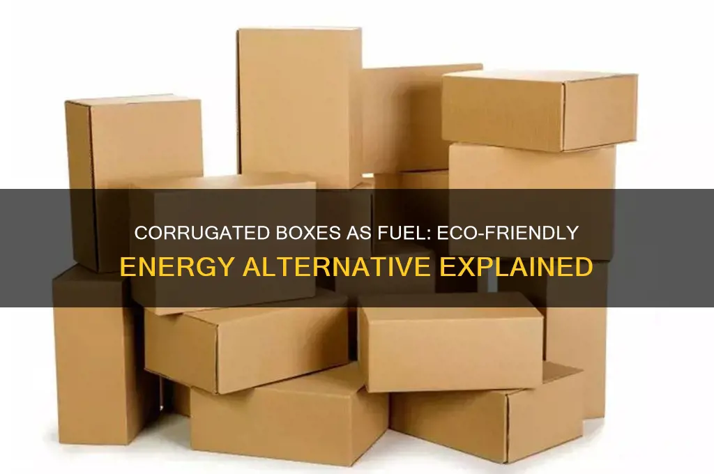 how are corrugated boxes used as fuel