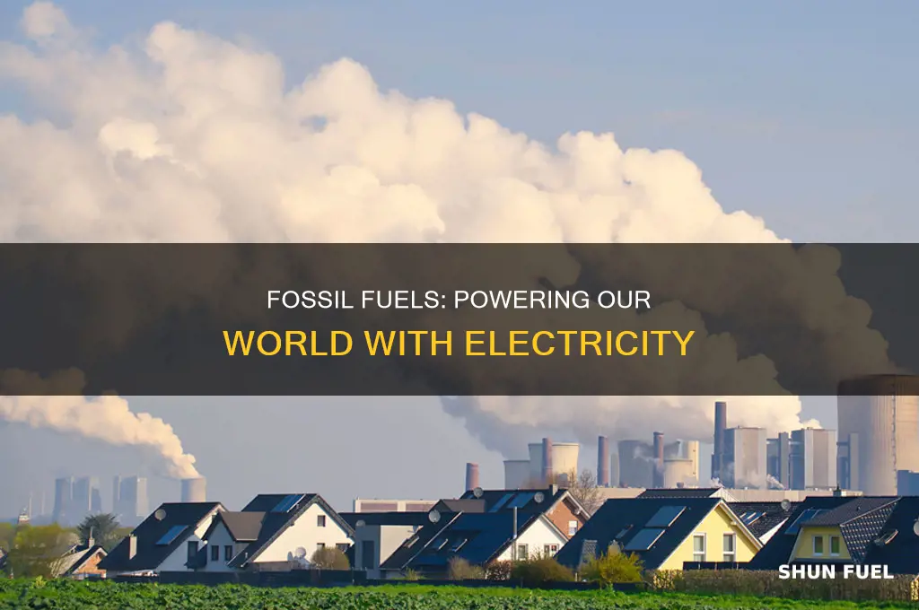 how are fossil fuels made into electricity
