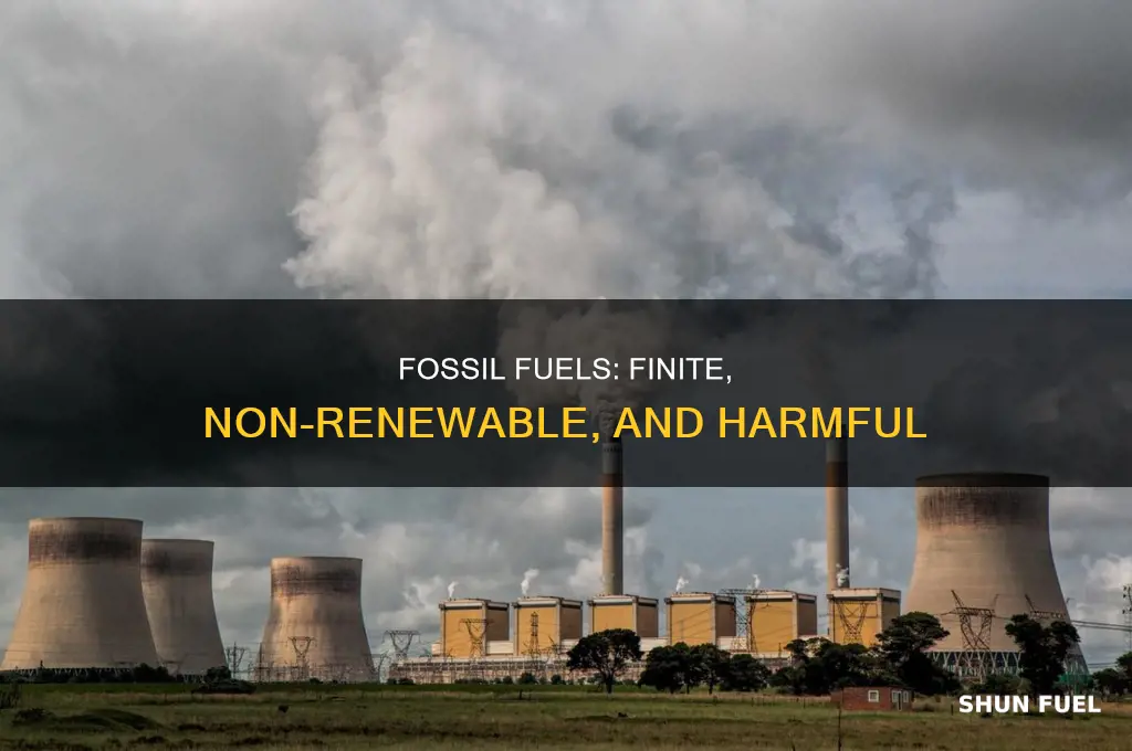how are fossil fuels non renewable resources