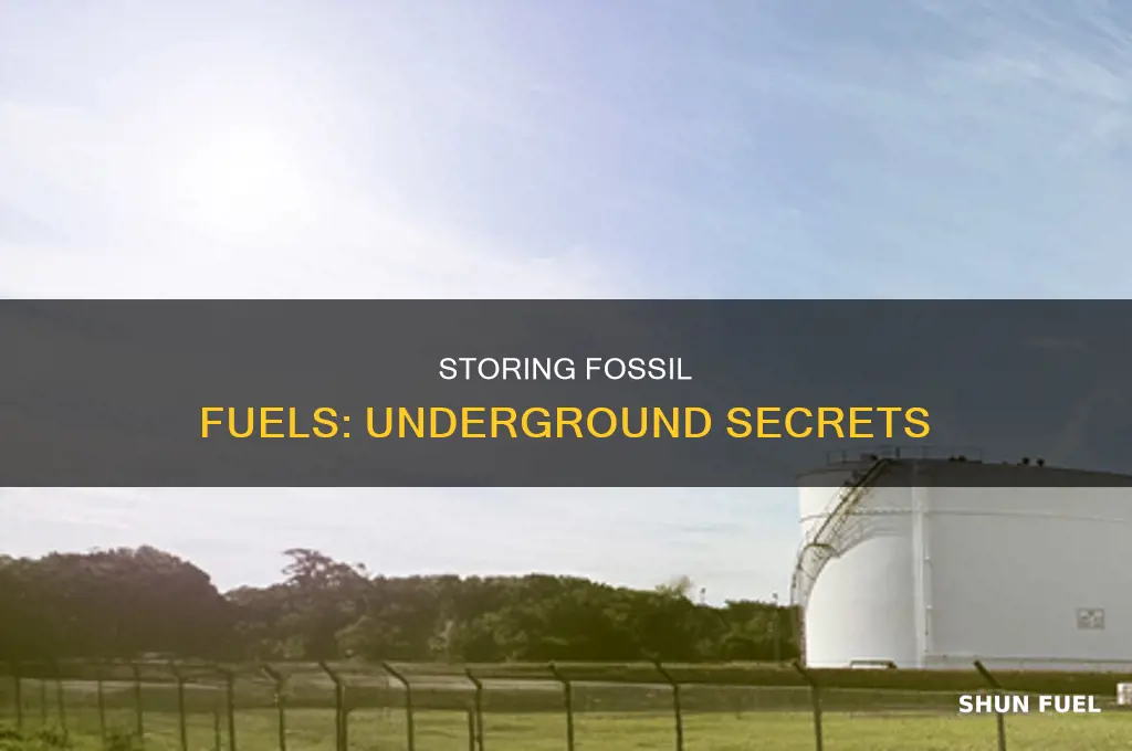 how are fossil fuels stored