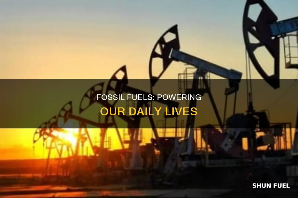 how are fossil fuels used in our everyday lives short