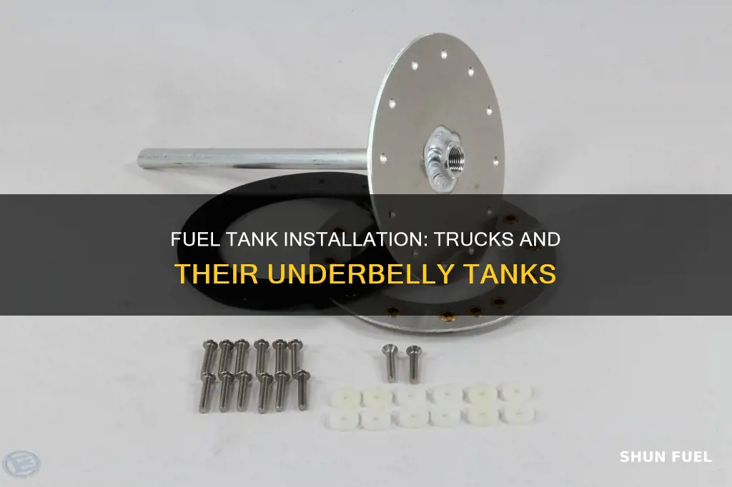 how are fuel tanks attached under pickup trucks