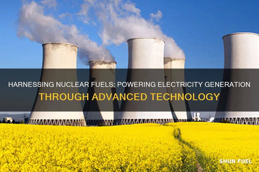 how are nuclear fuels used to generate electricity