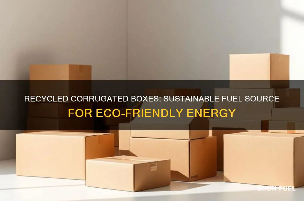 how are recycled corrugated boxes used as fuel