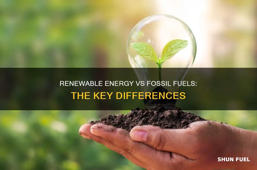 how are renewable energy sources different from fossil fuels