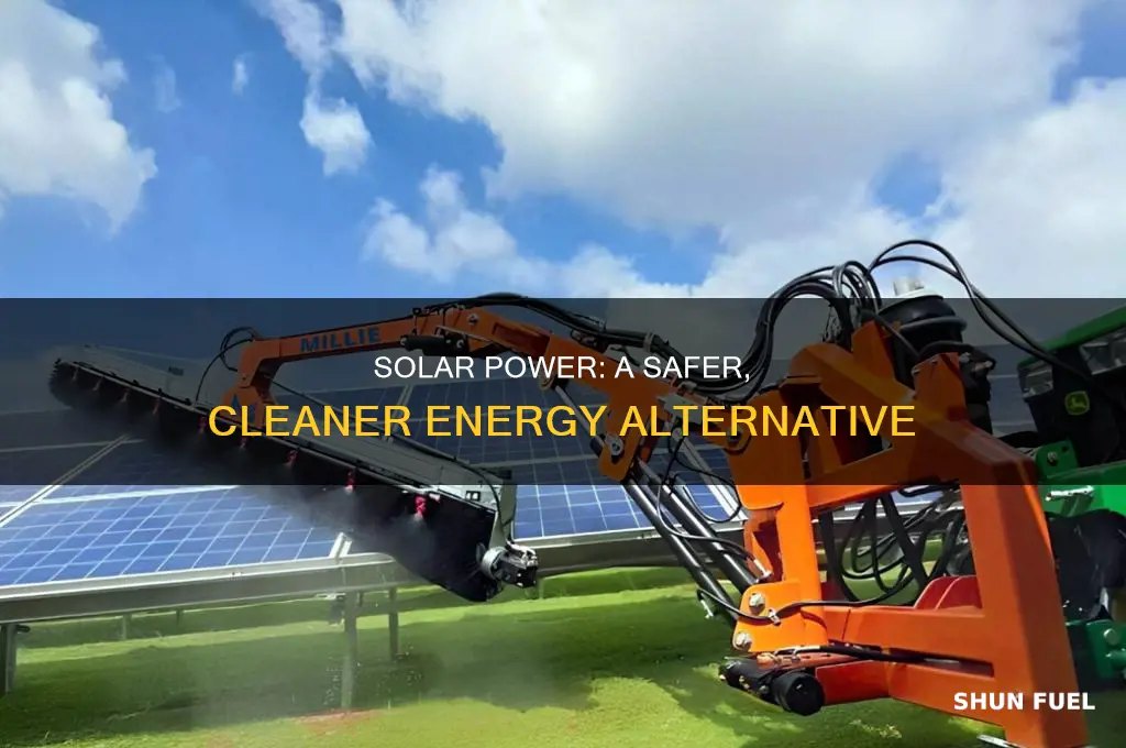 how are solar panels safer than fossil fuels